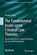 Cover: The Fundamental Issues upon Criminal Law Theories - Springer