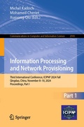 Cover: Information Processing and Network Provisioning - Springer