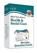 Cover: New BTEC Tech Award in Health & Social Care: Revision Question Cards - Coordination Group Publications Ltd (CGP)