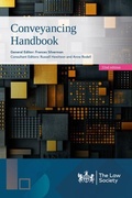 Cover: Conveyancing Handbook - The Law Society
