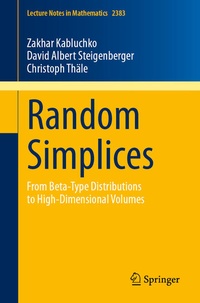 Enlarge image Cover: Random Simplices - Springer