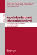 Cover: Knowledge-Enhanced Information Retrieval - Springer