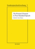 Cover: The Romani Element in Non-Standard Speech - Buske, H