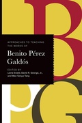 Cover: Approaches to Teaching the Works of Benito Perez Galdos - Modern Language Association of America