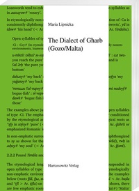 Abbildung von: The Dialect of Gharb (Gozo/Malta) - Harrassowitz Verlag