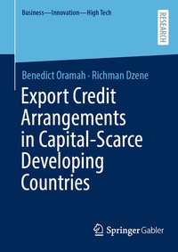 Abbildung von: Export Credit Arrangements in Capital-Scarce Developing Countries - Springer Gabler
