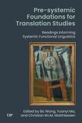 Cover: Pre-systemic Foundations for Translation Studies - University of Toronto Press