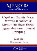 Cover: Capillary Gravity Water Waves Linearized at Monotone Shear Flows - American Mathematical Society