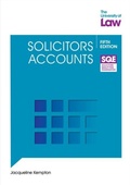 Cover: SQE Solicitors Accounts 5e - The University of Law Publishing Limited