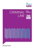 Cover: SQE Criminal Law 5e - The University of Law Publishing Limited