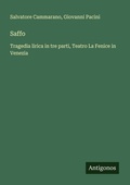 Cover: Saffo - Antigonos Verlag