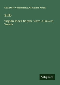 Enlarge image Cover: Saffo - Antigonos Verlag