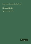 Cover: Piero de'Medici - Antigonos Verlag