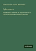 Cover: Il giuramento - Antigonos Verlag
