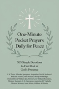 Cover: One-Minute Pocket Prayers Daily for Peace: 365 Simple Devotions to Find Rest in God's Presence - Grapevine India Publishers Pvt Ltd