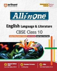 Enlarge image Cover: Arihant All in One English Language & Literature Class 10 for Cbse Exams 2025-26 as Per Latest Syllabus Cbqs, Focused Theory, Reading, Writing, Grammar & Literature, Review Exercises, Sample Papers - Arihant Publications India Limited