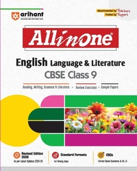 Enlarge image Cover: Arihant All in One English Language & Literature Class 9 for Cbse Exams 2025-26 as Per Latest Syllabus Cbqs, Focused Theory, Reading, Writing, Grammar & Literature, Review Exercises, Sample Papers - Arihant Publications India Limited