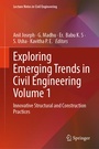 Cover: Exploring Emerging Trends in Civil Engineering Volume 1 - Springer