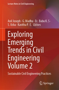Enlarge image Cover: Exploring Emerging Trends in Civil Engineering Volume 2 - Springer
