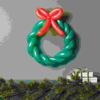 Abbildung von: Ballonfigur Kranz, Grün - Rico Design GmbH & Co.KG