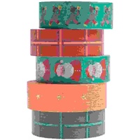 Abbildung von: Tape Set Weihnachtsmarkt, Neon FSC MIX, 5 Stk. - Rico Design GmbH & Co.KG