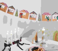 Abbildung von: Genähte Girlande Weihnachtsmarkt FSC MIX - Rico Design GmbH & Co.KG