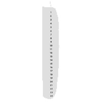 Abbildung von: Adventskalender Kerze 1-24, Weiß - Rico Design GmbH & Co.KG