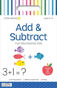 Enlarge image Cover: Little Genius Vol. 2 - Small Activity Pad - Add & Subtract - Lake Press