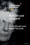 Cover: Beckett and Leopardi - Cambridge University Press
