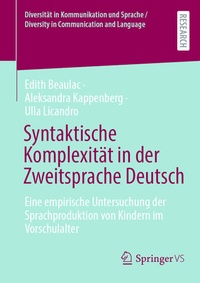 Abbildung von: Syntaktische Komplexität in der Zweitsprache Deutsch - Springer VS