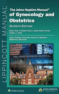 Abbildung von: Johns Hopkins Manual of Gynecology and Obstetrics - WOLTERS KLUWER HEALTH