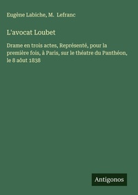 Enlarge image Cover: L'avocat Loubet - Antigonos Verlag