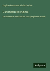 Enlarge image Cover: L'art russe: ses origines - Antigonos Verlag
