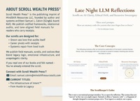 Enlarge image Cover: Late Night LLM Reflections - Scroll Wealth Press(TM)
