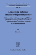 Abbildung von: Anpassung hybrider Finanzierungsinstrumente - Duncker & Humblot