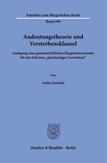 Abbildung von: Andeutungstheorie und Versterbensklausel - Duncker & Humblot