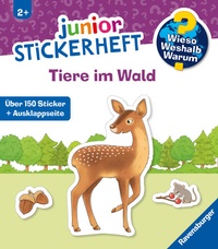 Bild vergrößern Bild: Wieso? Weshalb? Warum? junior Stickerheft - Tiere im Wald - Ravensburger