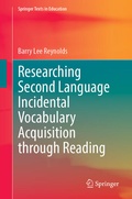 Cover: Researching Second Language Incidental Vocabulary Acquisition through Reading - Springer