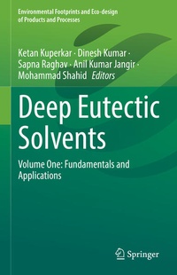 Enlarge image Cover: Deep Eutectic Solvents - Springer