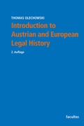 Cover: Introduction to Austrian and European Legal History - Facultas
