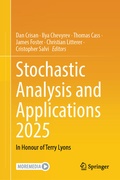 Cover: Stochastic Analysis and Applications 2025 - Springer
