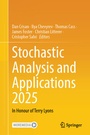 Cover: Stochastic Analysis and Applications 2025 - Springer