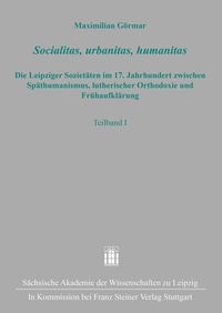 Abbildung von: Socialitas, urbanitas, humanitas - Franz Steiner Verlag