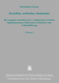 Abbildung von: Socialitas, urbanitas, humanitas - Franz Steiner Verlag