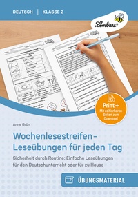 Abbildung von: Wochenlesestreifen - Leseübungen für jeden Tag - Lernbiene