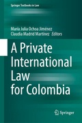 Cover: A Private International Law for Colombia - Springer