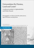 Abbildung von: Universitäten für Fürsten, Land und Leute? - Franz Steiner Verlag