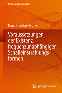 Abbildung von: Voraussetzungen der Existenz frequenzunabhängiger Schalleinstrahlungsformen - Springer Vieweg