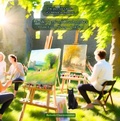 Cover: Murder between Brushstrokes - Belinda Chavremootoo