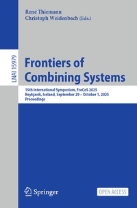 Enlarge image Cover: Frontiers of Combining Systems - Springer